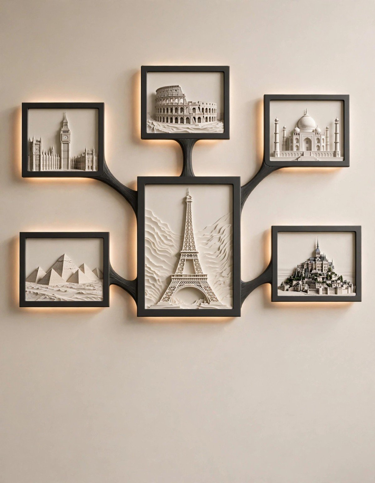 Créations murales personnalisées représentant des lieux, monuments et paysages